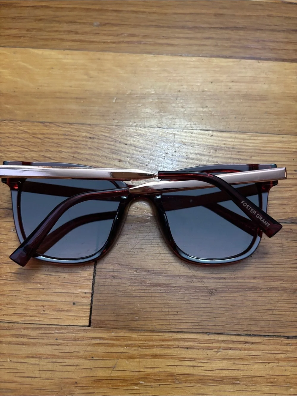 Oversized Square Women's Sunglasses in Wine Tortoise